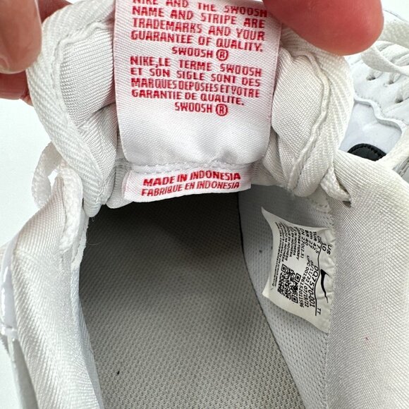 Nike Air Force 1 Women White Essential Light Patent Leather Ore Sneaker 10 Shoes - Picture 10 of 12